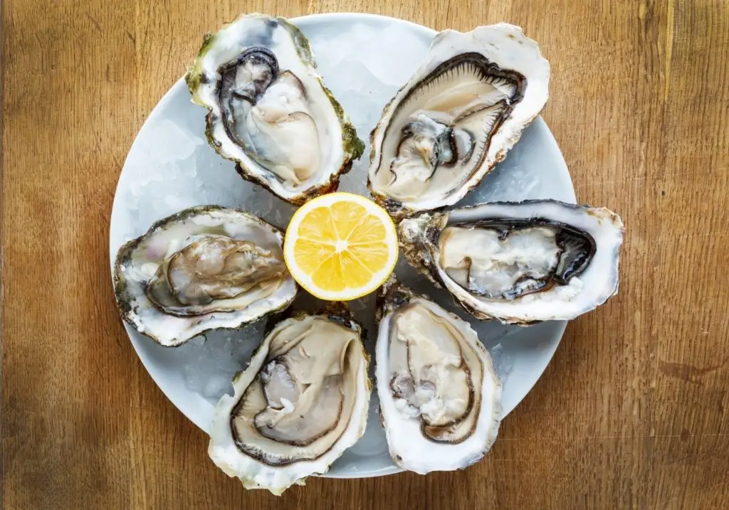 A plate of oysters at one of the urbanna restaurants