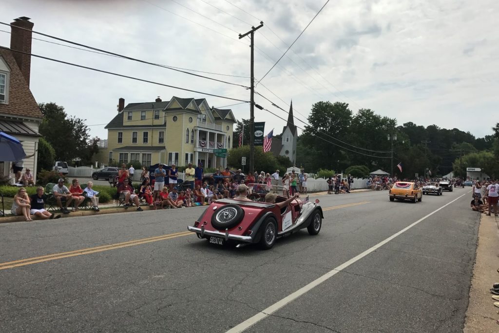 A 4th of July parade in Irvington, one of the charming towns in the Northern Neck of VA